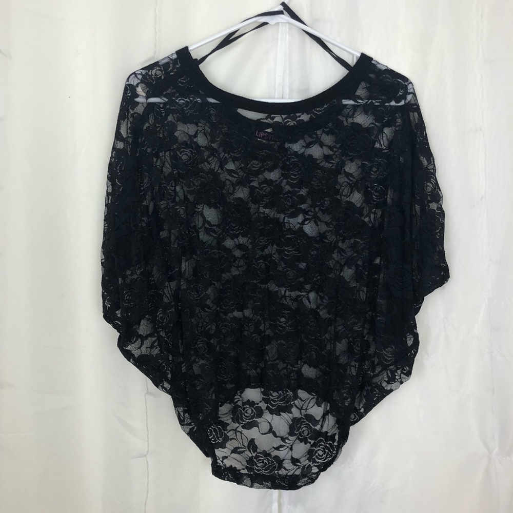Black floral top